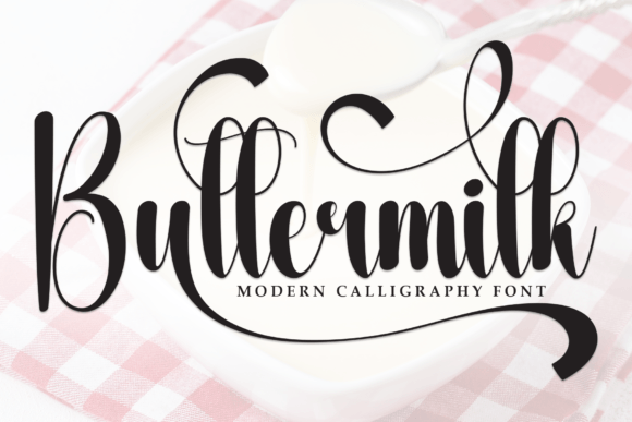 Buttermilk: A Script Font That Adds Instant Elegance