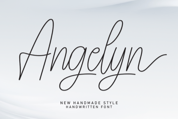 Discover Angelyn: The Handwritten Font for Friendly Designs