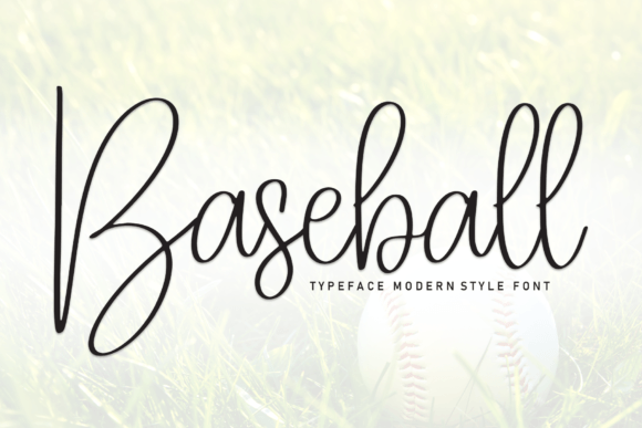 Discover the Delicate Elegance of the Baseball Handwritten Font
