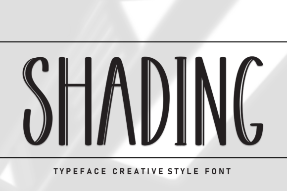 Shading: A Playfully Nostalgic Font for Vintage Designs